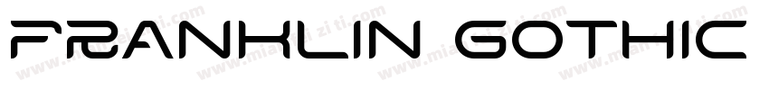 franklin gothic regl字体转换